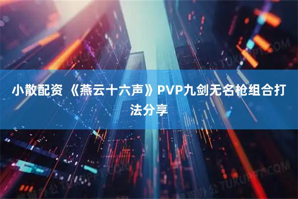 小散配资 《燕云十六声》PVP九剑无名枪组合打法分享