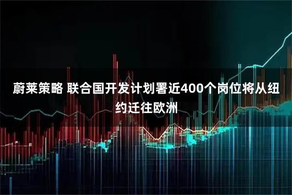 蔚莱策略 联合国开发计划署近400个岗位将从纽约迁往欧洲