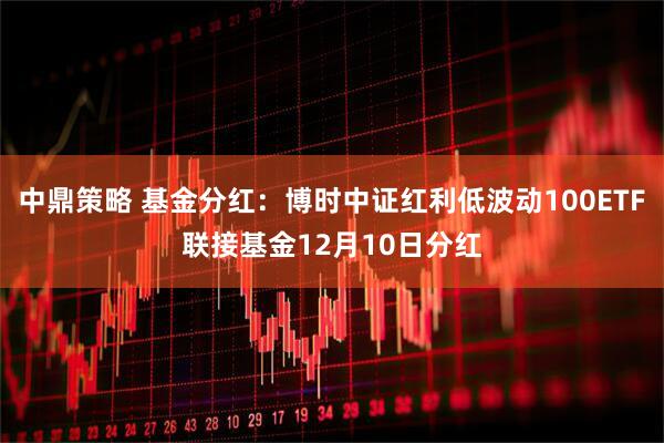 中鼎策略 基金分红：博时中证红利低波动100ETF联接基金12月10日分红