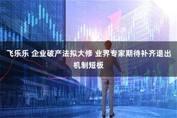 飞乐乐 企业破产法拟大修 业界专家期待补齐退出机制短板